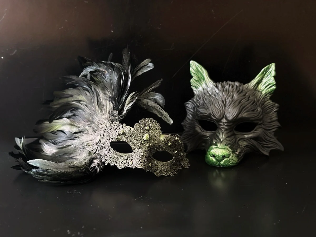 Green Masquerade Masks